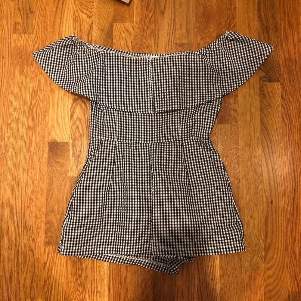 Gingham Romper